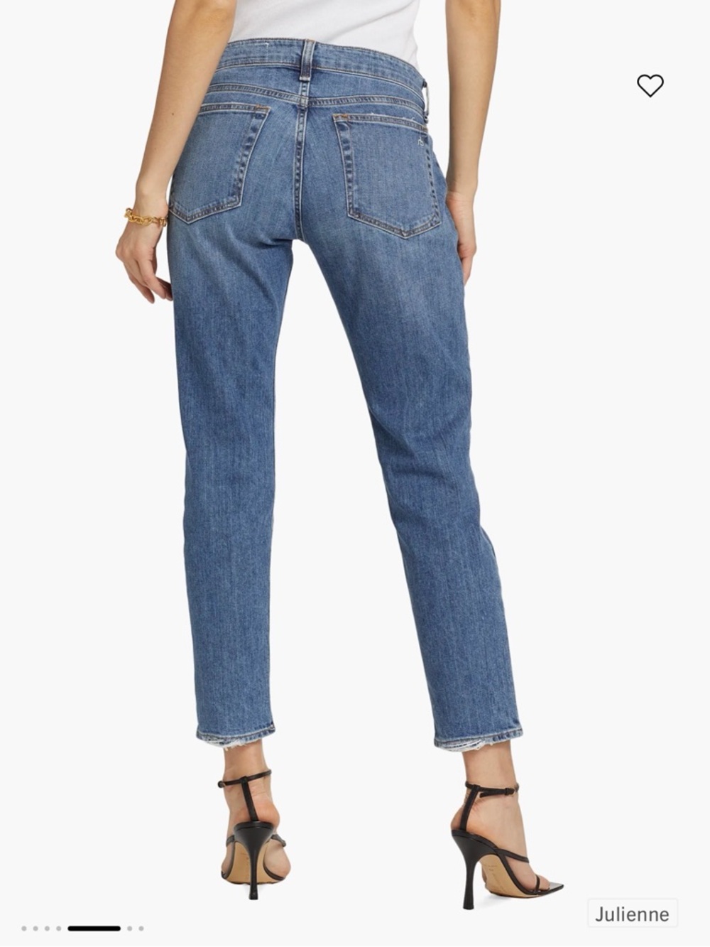 Rag & Bone Women's Dre Low-Rise Slim Boyfriend Jeans Size 27 Medium Dark Wash - Picture 4 of 12
